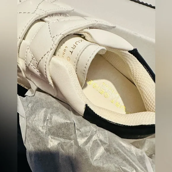 New Kurt Geiger White Leather Sneakers Size 2 - Picture 7 of 9